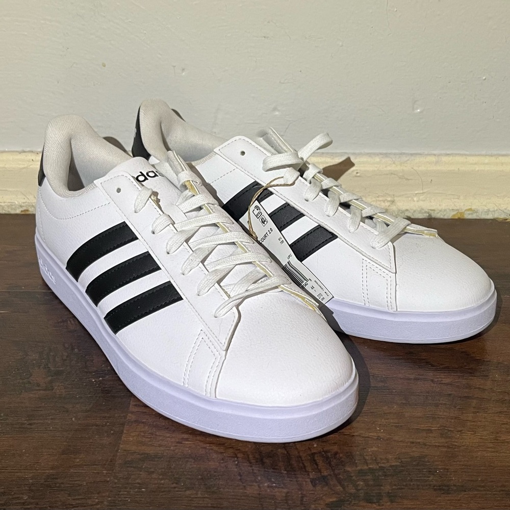 adidas GRAND COURT 2.0 white/black size:11 mens